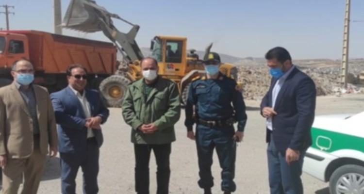 پاکسازی ورودی های شهر از نخاله و زباله با دستور دادستان ایلام