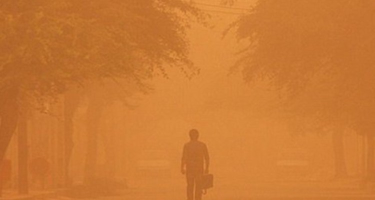 غلظت آلودگی در شهرستان مهران به ۱۷ برابر حد مجاز رسید