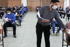 بازدید تیم بازرسی از حوزه های امتحانی جهت رعایت دستورالعمل بهداشتی