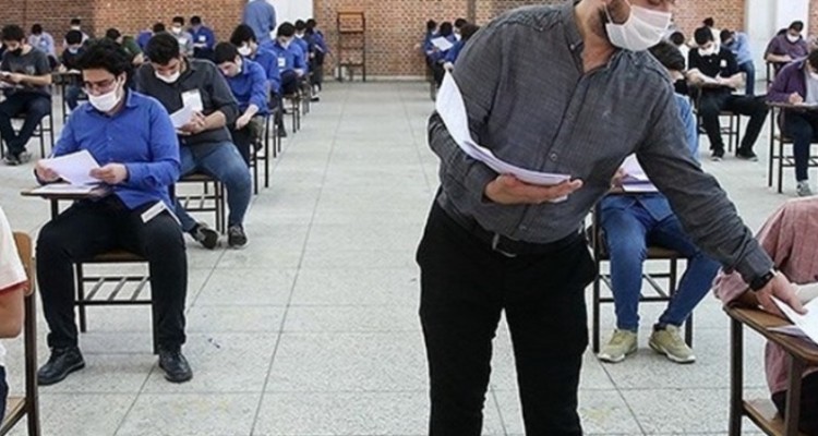 بازدید تیم بازرسی از حوزه های امتحانی جهت رعایت دستورالعمل بهداشتی