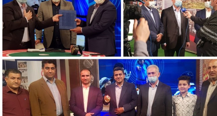 تجلیل مدیر کل صدا و سیمای مرکز ایلام از مدال آور طلای المپیک 2020توکیو