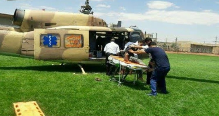 استقرار بالگرد اورژانس هوایی در ایلام