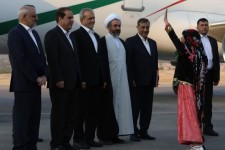 فیلم/ رییس جمهور وارد ایلام شد