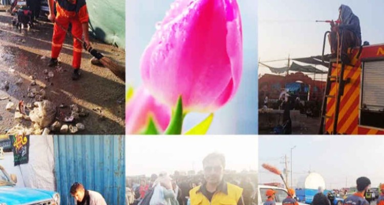 اربعین ۱۴۰۴؛ عطر گل‌های بهاری در گرمای تابستان مهران ✍️ مجتبی تابش