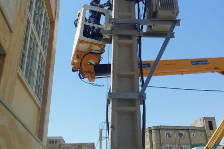 افزایش ظرفیت شبکه توزیع برق بانقلان و جعفرآباد ایلام