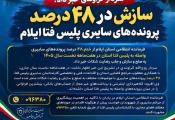 سازش در ۴۸ درصد پرونده‌های سایبری پلیس فتا ایلام