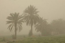 توده گرد و غبار از آسمان مهران و دهلران خارج شد